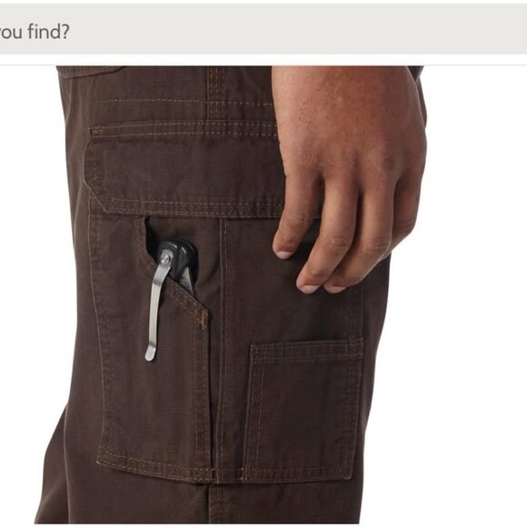 NWT Wrangler RIGGS‎ Workwear Ripstop Ranger Pants 40 x 30 Black - Picture 8 of 12